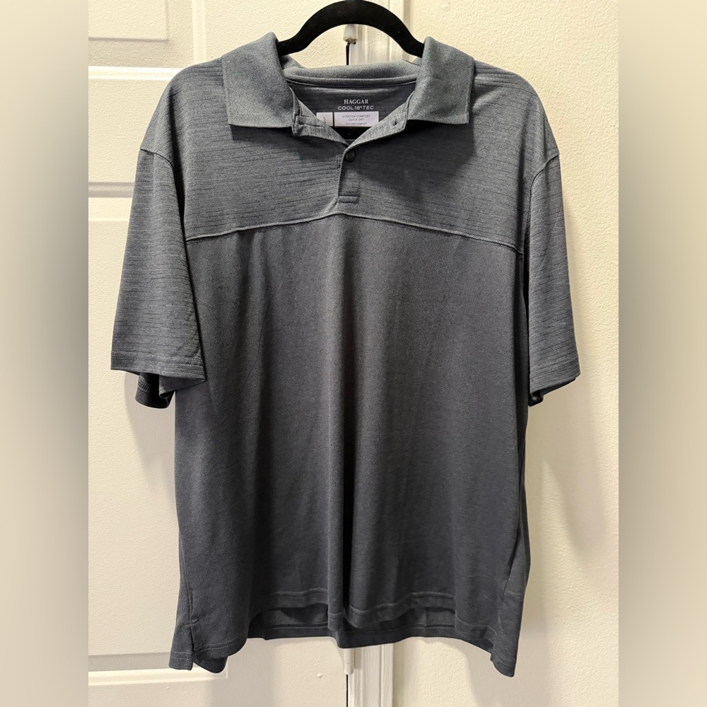 Haggar Men's Charcoal Polo Shirt